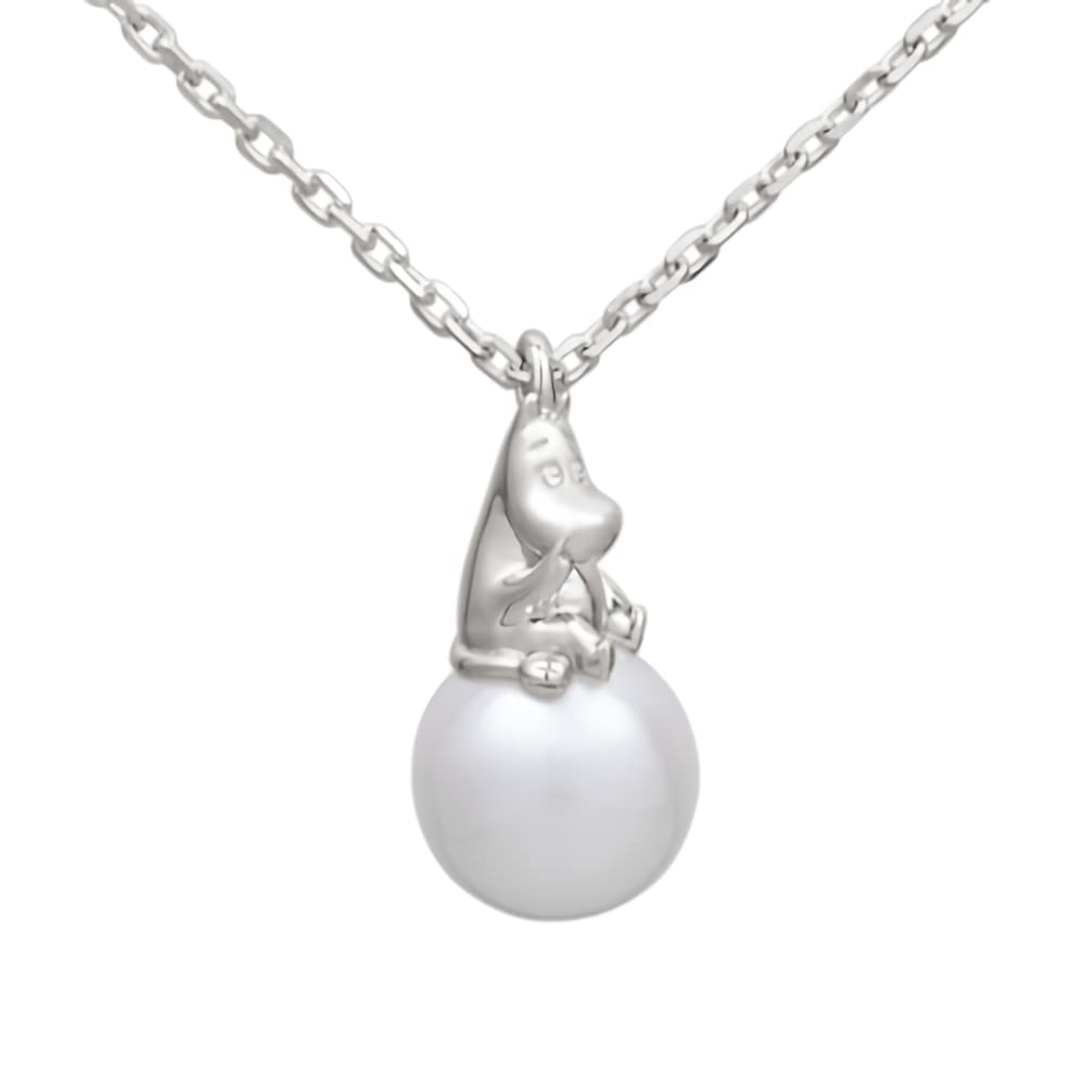 

[U-Treasure] MOOMIN Necklace Moomin Pearl Series (Moomin) Silver Natural Freshwater Pearl