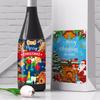 Party Christmas Beverage Bottle Stickers Snowman Holiday Supplies Decoration