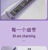 French Curling Iron: Splint Egg Roll, Negative Ion Hair Care, Safe Heat, 4-Speed Quick Styling