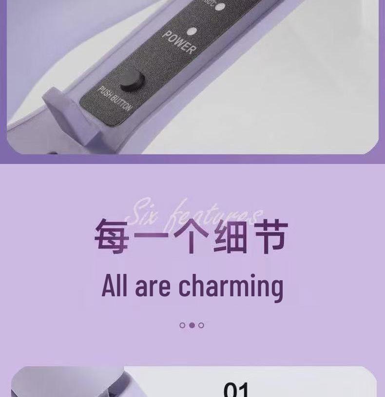 French Curling Iron: Splint Egg Roll, Negative Ion Hair Care, Safe Heat, 4-Speed Quick Styling