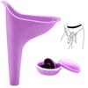 Outdoor Urinal Female Urinal for Women Portable Urination Device Pee Funnel with Packaging Box for Travel Camping Hiking and Outdoor Activities
