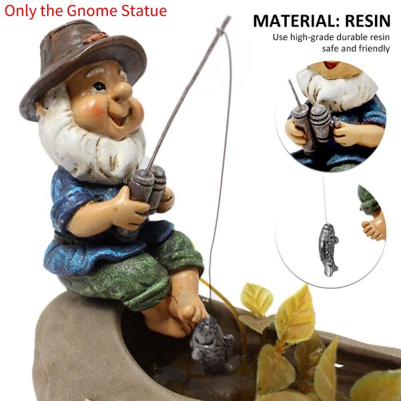 Hg-f0212 Barevná rybářská figurka z pryskyřice Dekorace do akvária Květináč