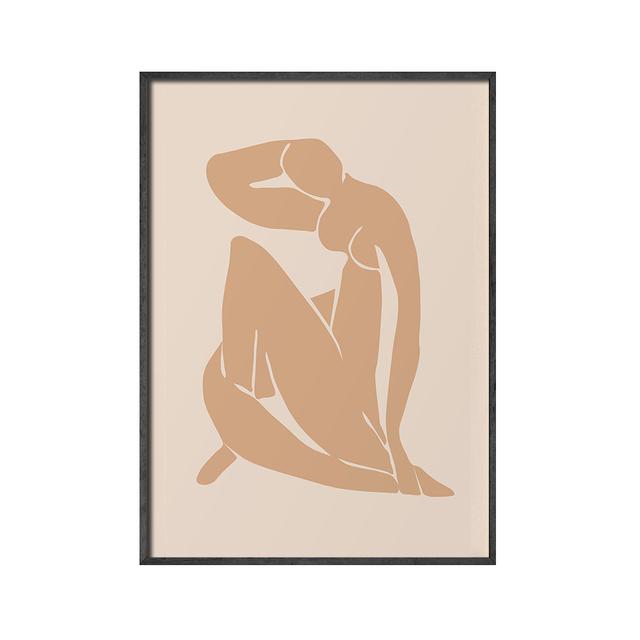 

Абстрактное украшение дома, холст, живопись, минималистский Анри Матисс, оранжевые постеры обнаженной натуры, Hd печать, настенная картина для гостиной 21cm×30cm NoFrame