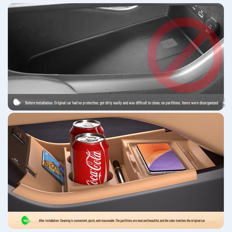 Compatible Silicone Storage Organizer for BYD Han L Car Center Console (25 Models)
