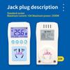Programmable Thermostat Outlet Plug for Space Heaters 110~220V Heavy Duty