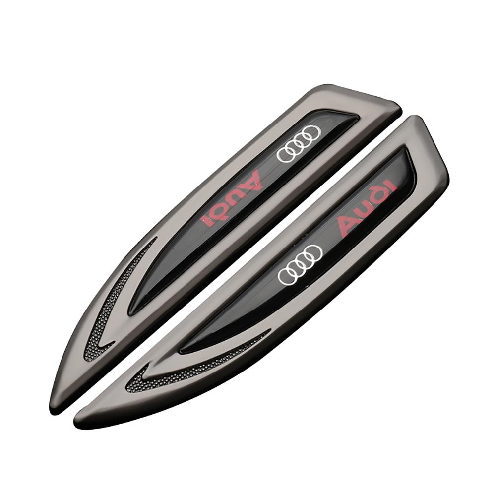 2pcs Car Styling Side Fender Body Decoration Metal Emblem Sticker For Audi Sline TT A1 A2 A3 A4 A5 A6 A7 A8 8P B6 B7 B8 C5 C6 C7