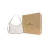 COACH LaurelSignature Coated Canvas Handbag, Shoulder Bag Large Women's Ecru CBH87-IMIVO