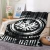 1 Stück Personalisierte Eintracht Frankfurt Muster Flanell Decke Geeignet für Alle Jahreszeiten für Heimdekoration Wärme und Komfort Geschenke Feiertagsgeschenk