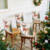 2/4/6pcs/set 45x55cm Christmas Deer Chair Cover Table Decoration Dining Seat Chair Covers Dining Room Bar Party Banquate