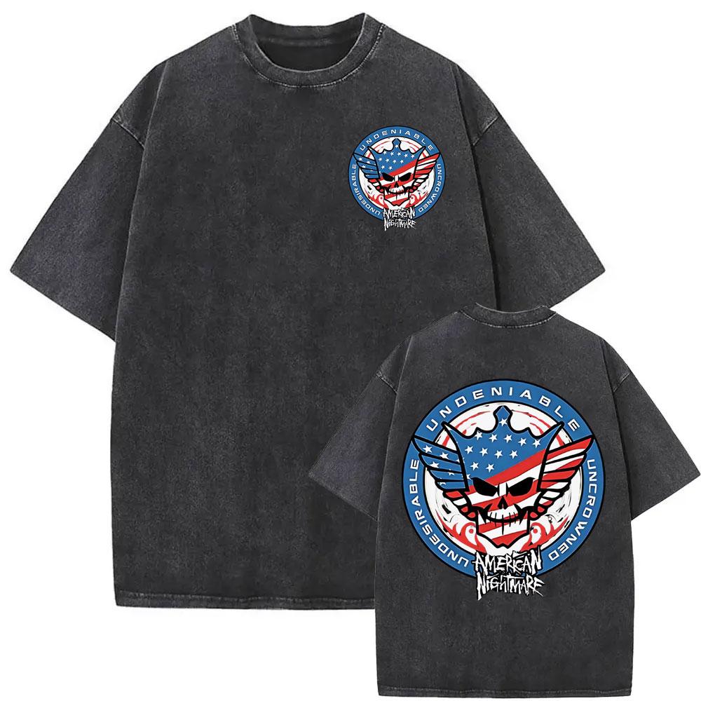 Cody Rhodes The American Nightmare Graphic T Shirt Unisex Women Fashion S Vintage Washed T Shirts Casual Cotton Oversized Tshirt