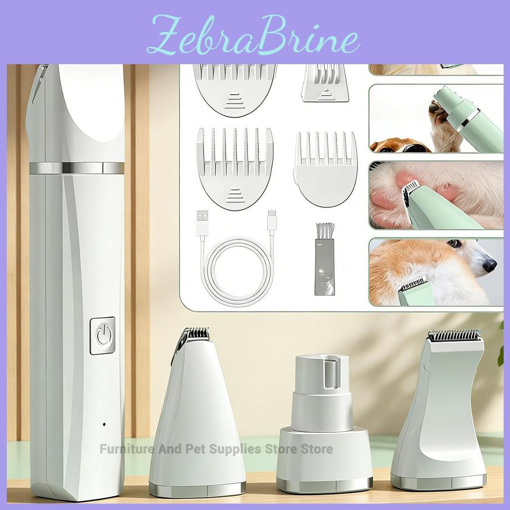 Multi New 4in1 Electric Pet Functional Beauty Tool Set Dog Hair Clipper Rechargeable Pet Hair Clipper Shaver Cat Supplies