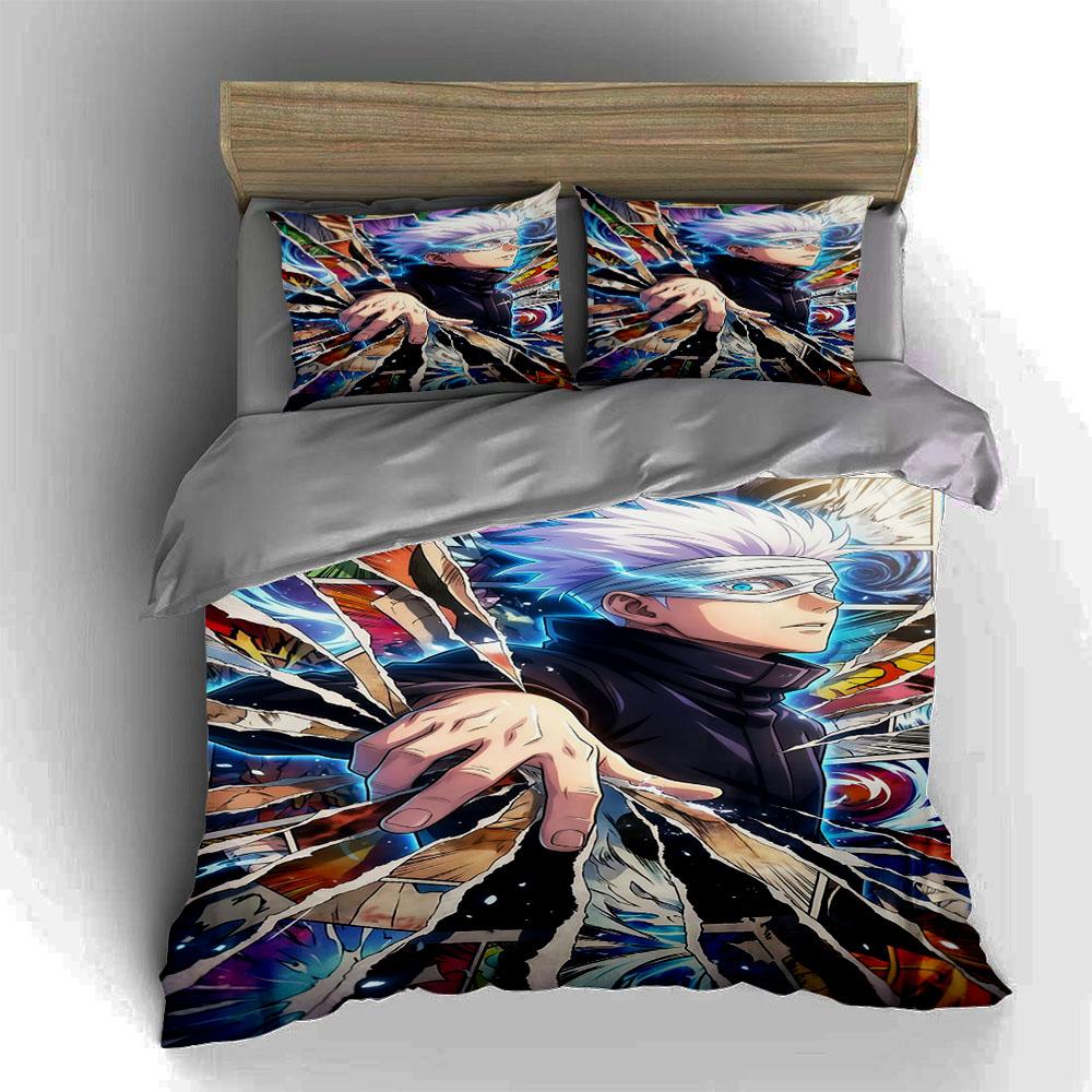 Vivid Anime Illustration. Bedding Duvet Cover Sets Duvet Covers Pillowcases Gifts (1 * Duvet Cover 2 * Pillowcases, Without Duvet Insert)
