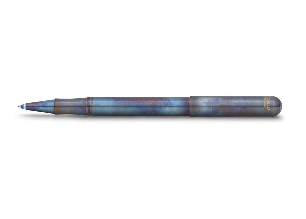Kaweco Lilliput Fire Blue Ballpoint Pen with Officially Imported (LIBC-FB) Cap,