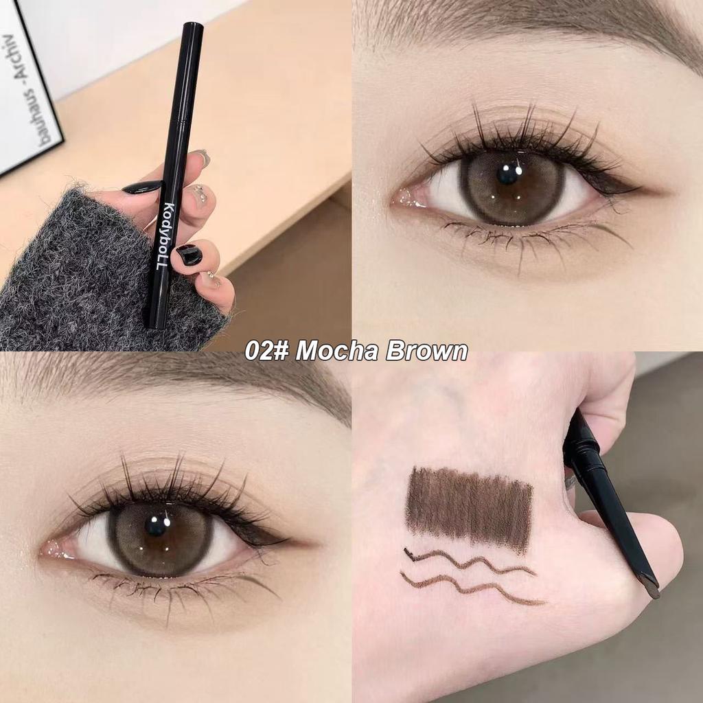 Silky Long-lasting Eye Liner Pencil Blade-tip Natural Matte Wine Red Eyeliner Easy To Color Waterproof Eye Make Up Cosmetics