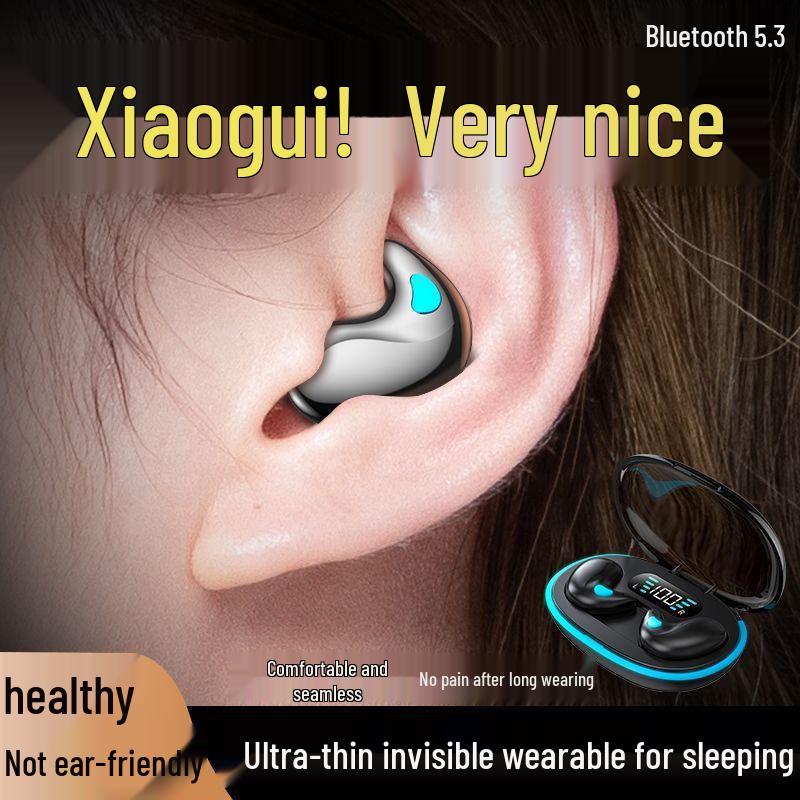 2025 Ultra-Thin Invisible Wireless Sleep Earphones: Comfortable, In-Ear, Long Battery Life, Low Latency, Perfect for Side Sleepers and Sports.