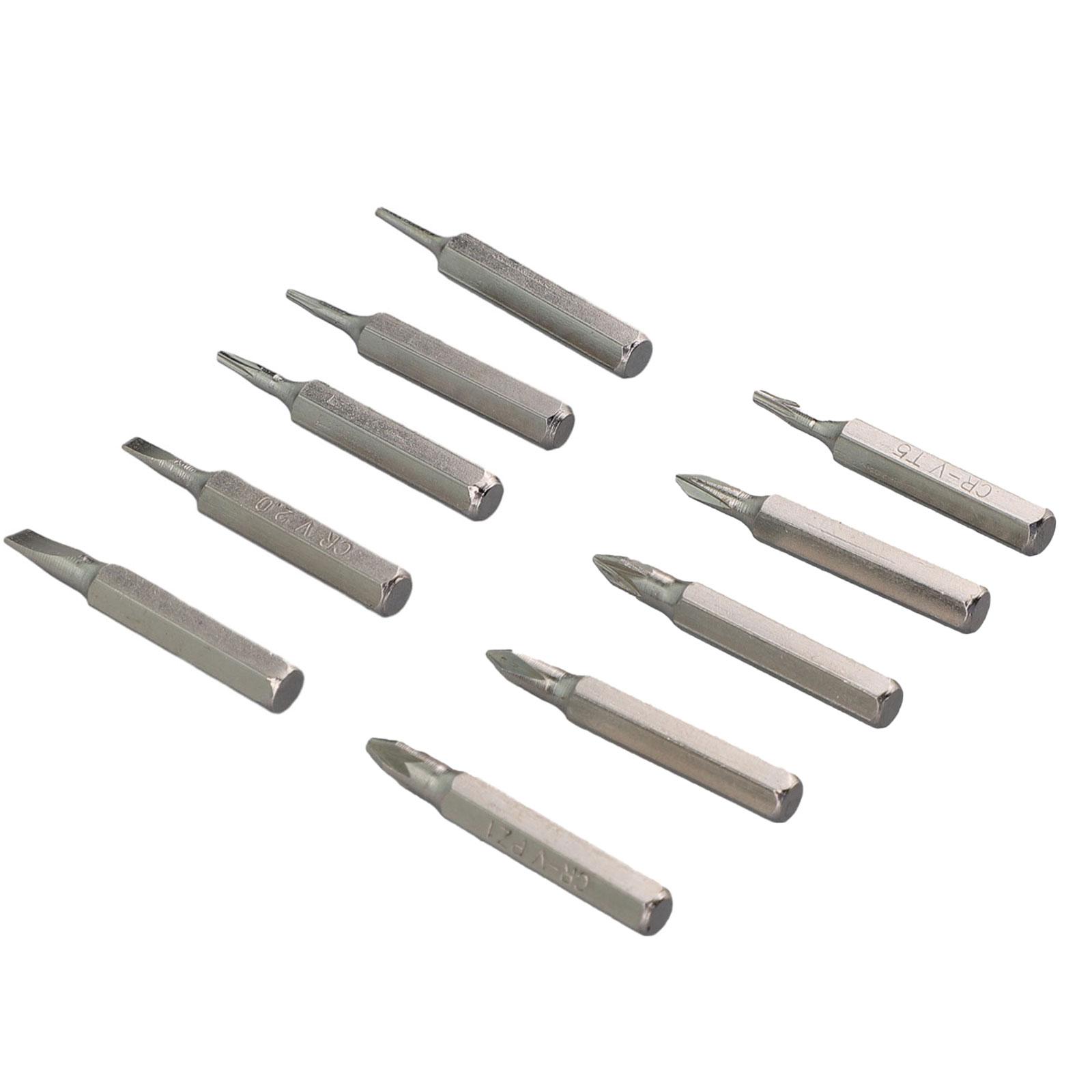 

4mm Shank Screwdriver Bit Set Assembly Chrome Vanadium Steel