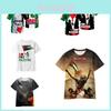 New Autumn Collection 3d Printed Palestinian Flag T-shirt Casual And Loose-fit