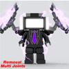 Nouvelles Figurines d'Action Multi-Articulées Skibidi Toileted TVman Blocs de Construction Modèle TVman Speakerman Cameraman Jouets pour Cadeau d'Enfant