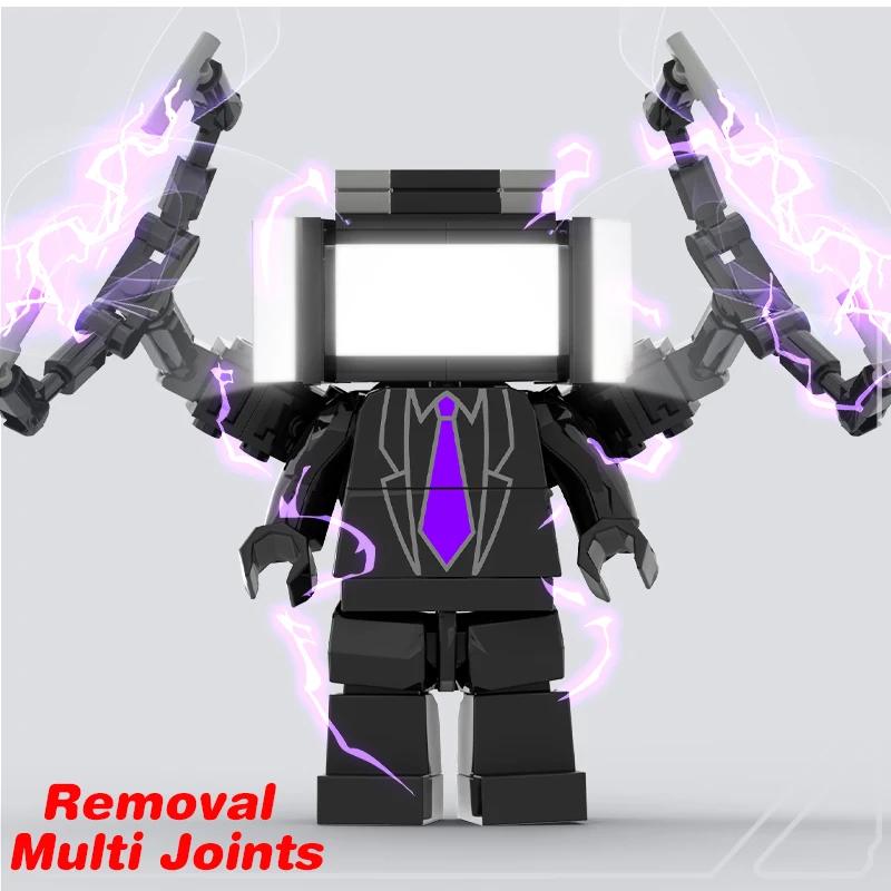 

New Skibidi Toileted TVman Multi Joined Mini Action Figures Building Blocks TVman Speakerman Cameraman Model Toys for Kid Gift