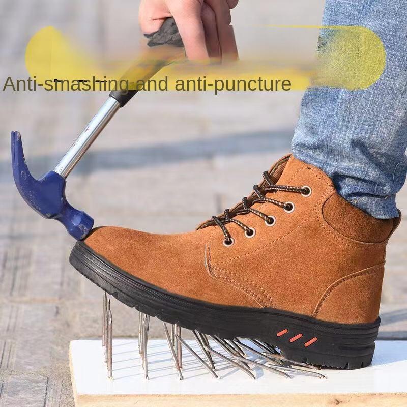 Pracovní obuv Pánská ocelová špička Proti nárazu a proti propíchnutí Elektrický svářeč Proti opaření a protiskluzová Pracovní obuv