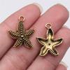 10pcs Charms Marine Starfish Antique Bronze Silver Color Pendants Making DIY Handmade Tibetan Silver Color Jewelry