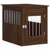 VidaXL Dog Cage Furniture, Dog Kennel with Lockable Door, Dog House, Side Table, Oak 838322