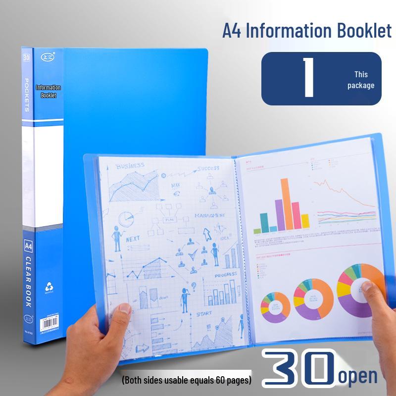 A4 Multi-Layer Transparent Document Folder for Office & Certificate Storage
