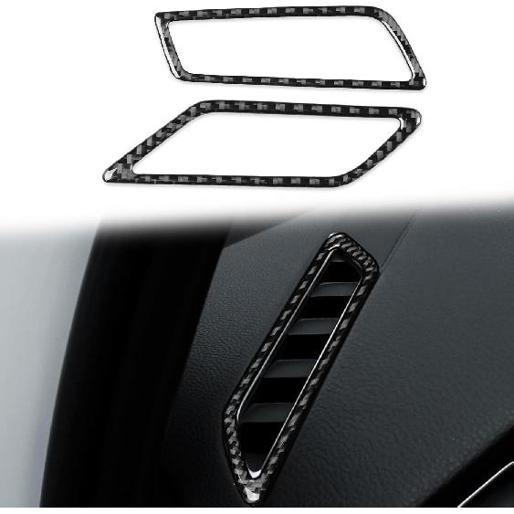 Real Carbon Fiber Car Interior Door Bowl Cover Trim Stickers Compatible with Volkswagen VW Golf 8 8.5 MK8 GTI 2021 2022 2023 Auto Accessories Decals