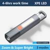 High Lumen Flashlight with Variable Zoom Charging, Suitable for Camping, Hiking, and Home Use Camping Light and Barbecue Light