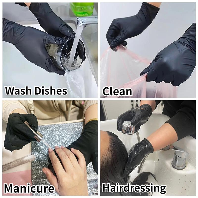 30/50/100PCS Home Nitrile Gloves for Cleaning Kitchens Bathrooms Haircuts Nail Art Pets Elastic Latex Free Powder Free S/M/L/XL