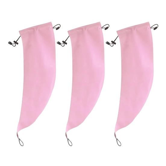 1/2/3/4/5Pcs Waterproof Hair Sleeve Styled Hair Protection Crown Quick Root Washing Shower Cap Travel Friendly Ponytail Long Hair Cover