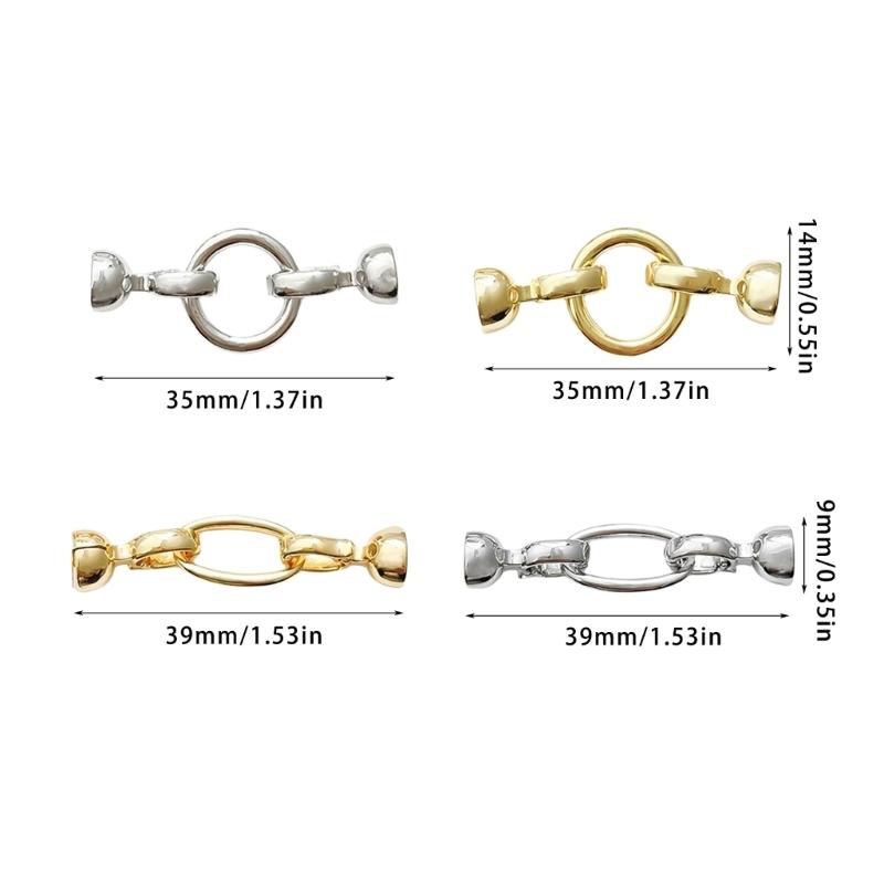 Set of 6 Irregular Clasp for Bracelet and Necklace Jewelry Making Accessories Copper Handmade Accessories Fastener