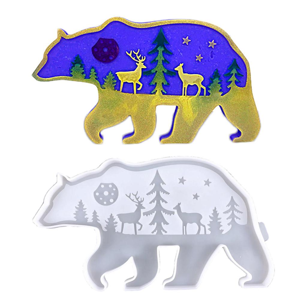 Harz-3D-Form-Silikonformen, Tier-Epoxid-Gießform | DIY-Bastelform für Wandbehänge