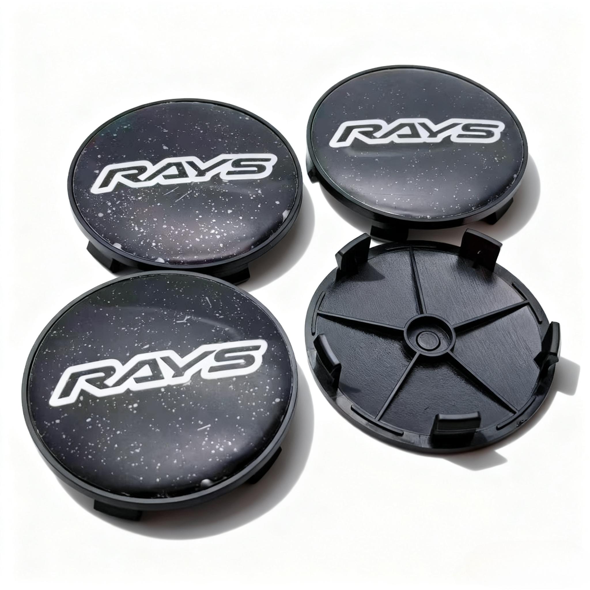 

4pcs JDM RAYS Logo Emblem Car Wheel Center Caps OD 68MM 63MM Wheels Hub Cap Rays Badge Rim Hubcaps Cover Replace Car Accessories Rays Badge&4pcs Wheel Caps