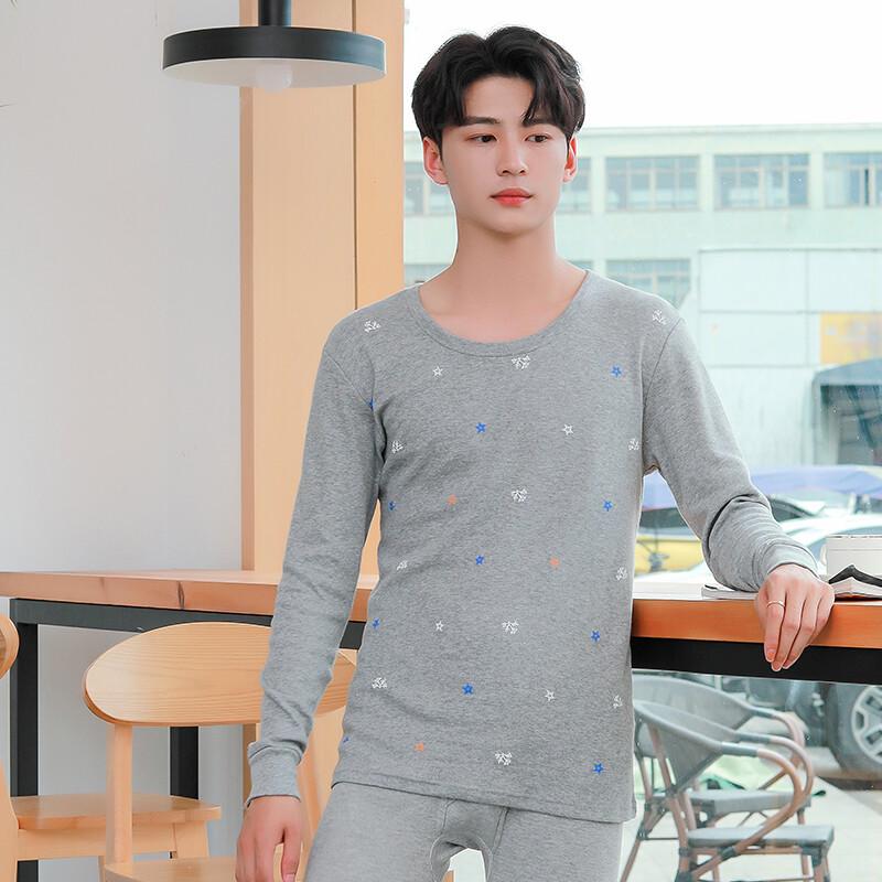 Nan Ji Ren Men's Pure Cotton Thermal Underwear Set