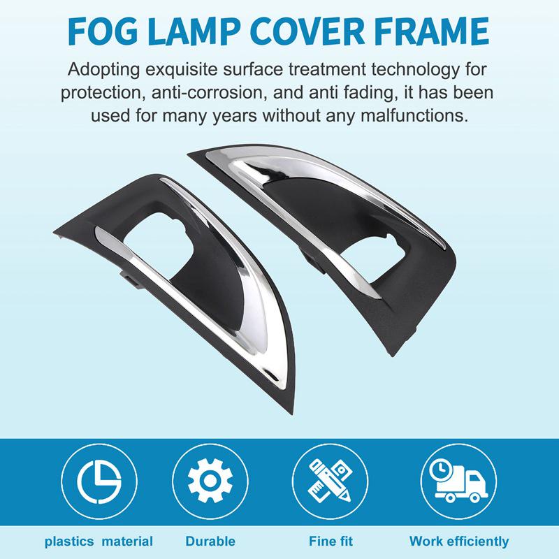 Cornice Copertura Decorativa Fendinebbia per Peugeot 4008 (Coppia YL004126XT & YL004127XT)