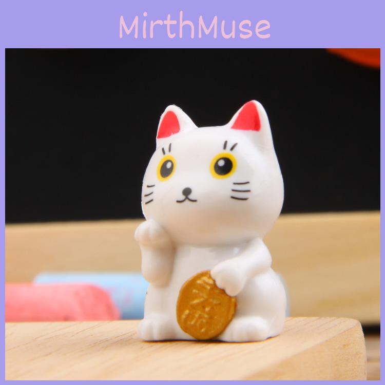 Cat Mini Garden Figurine With Pvc Material For Plant Display And Collection
