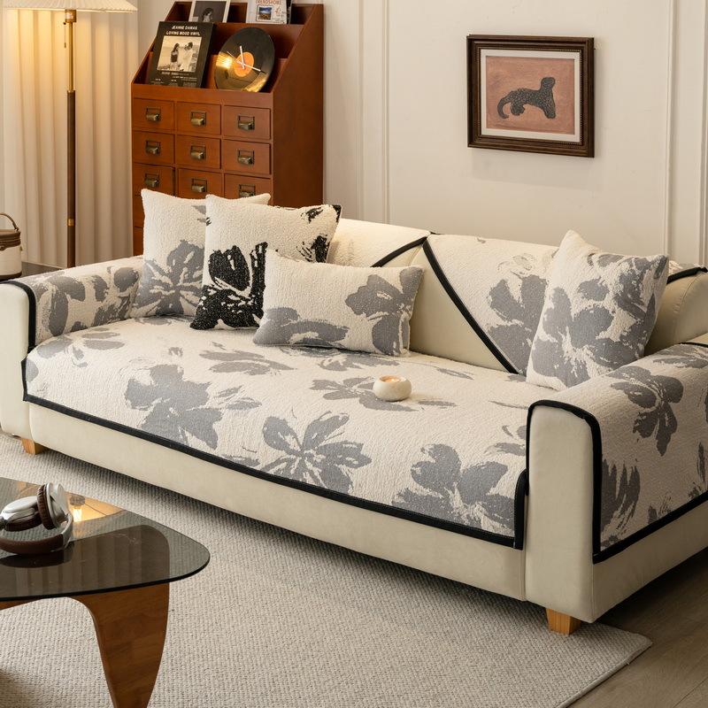 Autumn And Winter Sofa Cushion Light Luxury High-End Sofa Cushion New Non-Slip Sofa Cover Thickened Plush Cover