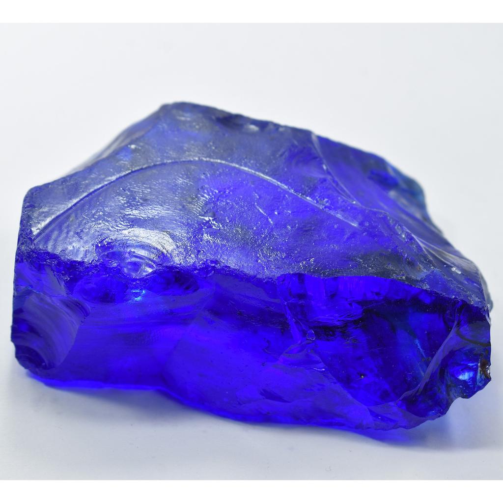 Lab Created Blue Sapphire 1875ct Uncut Rough Certified Loose Gemstone