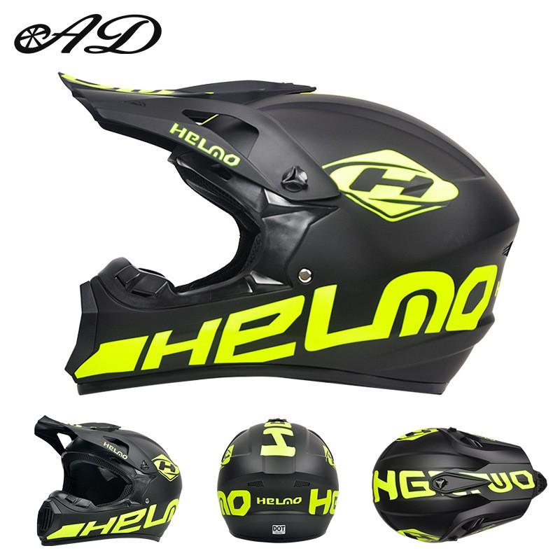 DOT Certified Full Face Off-Road Motorcycle Helmet Dirt Bike ATV Trail Riding Safety Gear