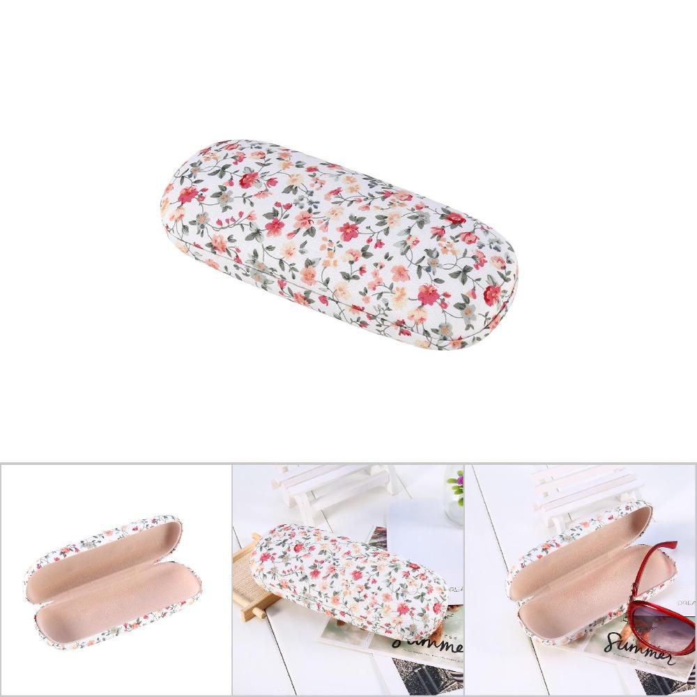 Organizers Hard Box Sunglasses Case Portable Lightweight Glasses Case Elegant Floral Design Eyeglasses Case Work Use