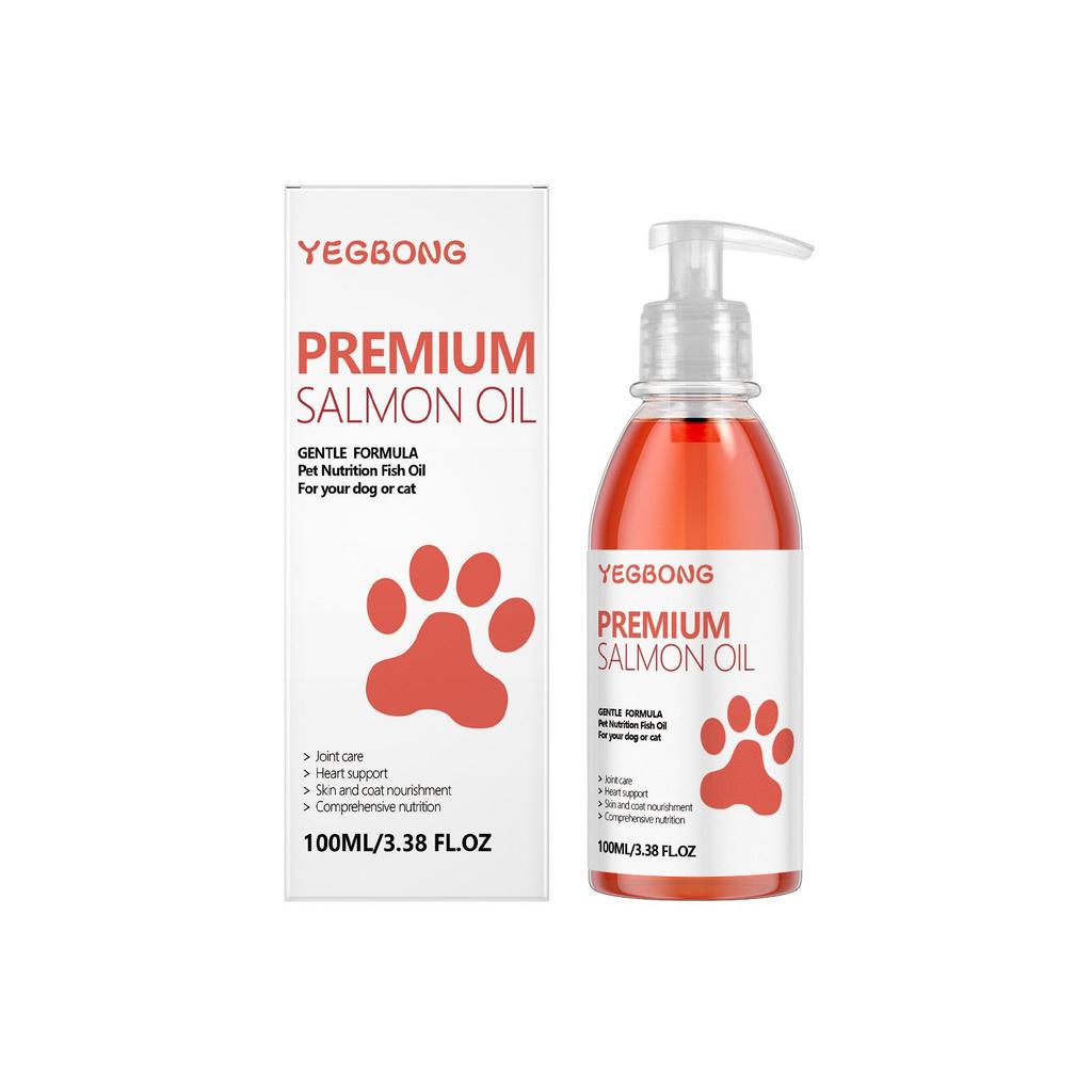 YEGBONG Pet Salmon Oil for Dogs: Enhances Coat Smoothness & Shine, Nutritional Care