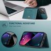For iPhone 13 mini 5.4 inch Case JEEHOOD J01 Retro Leather Phone Back Cover with Detachable Magnetic Card Holder