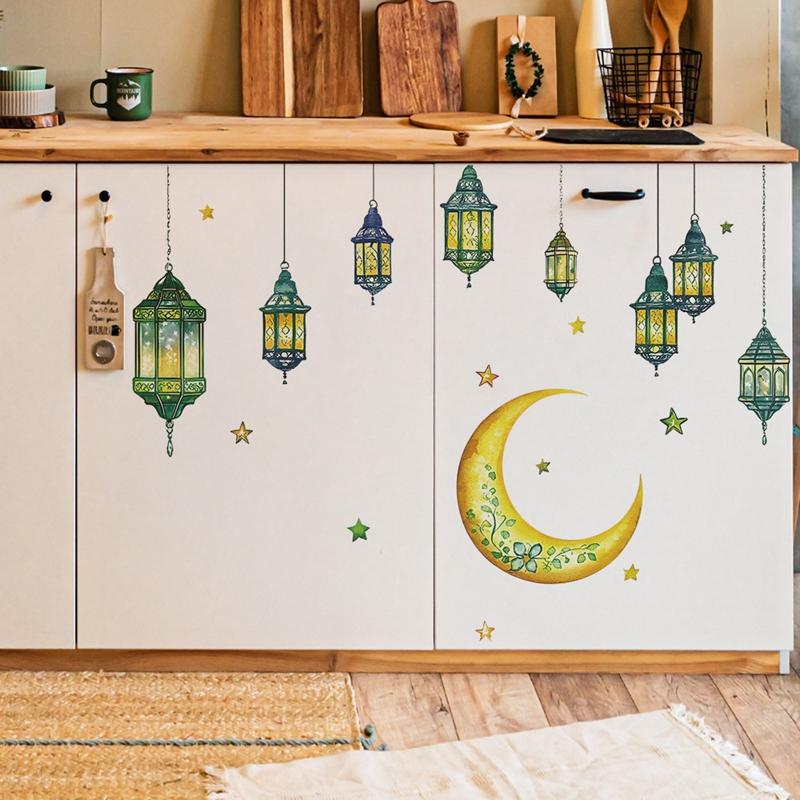 Ramadan Stickers Ramadan Decorations  Muslim Party Wall Sticker Accessories Eid Mubarak Home Decor Ramadan Gifts