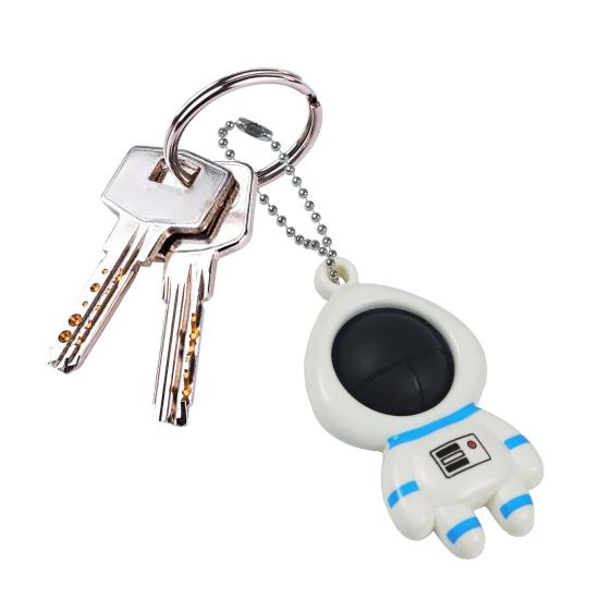 Portachiavi Astronauta Pop It Portachiavi Cartoon Spaziale Giocattolo Antistress con Catena a Sfera Decorazione da Appendere allo Zaino Fascino per Borsa Ciondolo per Portafoglio