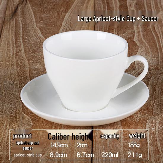 Elegant White Ceramic Coffee Cup & Saucer Set with Spoon – Ideal for Home or Hotel Use