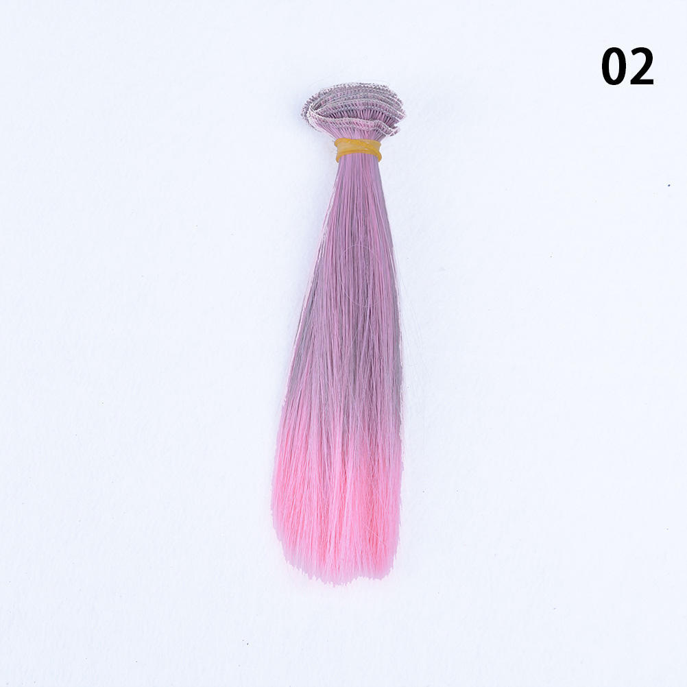 15 см * 100 см прямые волосы с градиентом DIY волосы/парики для куклы BJD 1/3 1/4 1/6 — фото 3