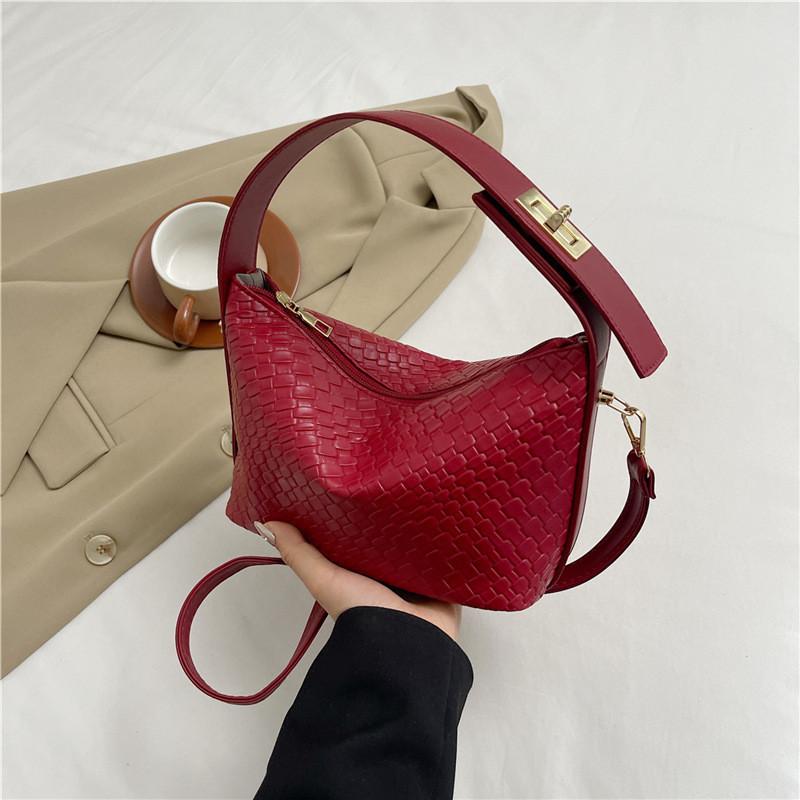 Stylish Pu Shoulder Bag For Women Trendy Casual Tote With Zipper And Phone Pocket