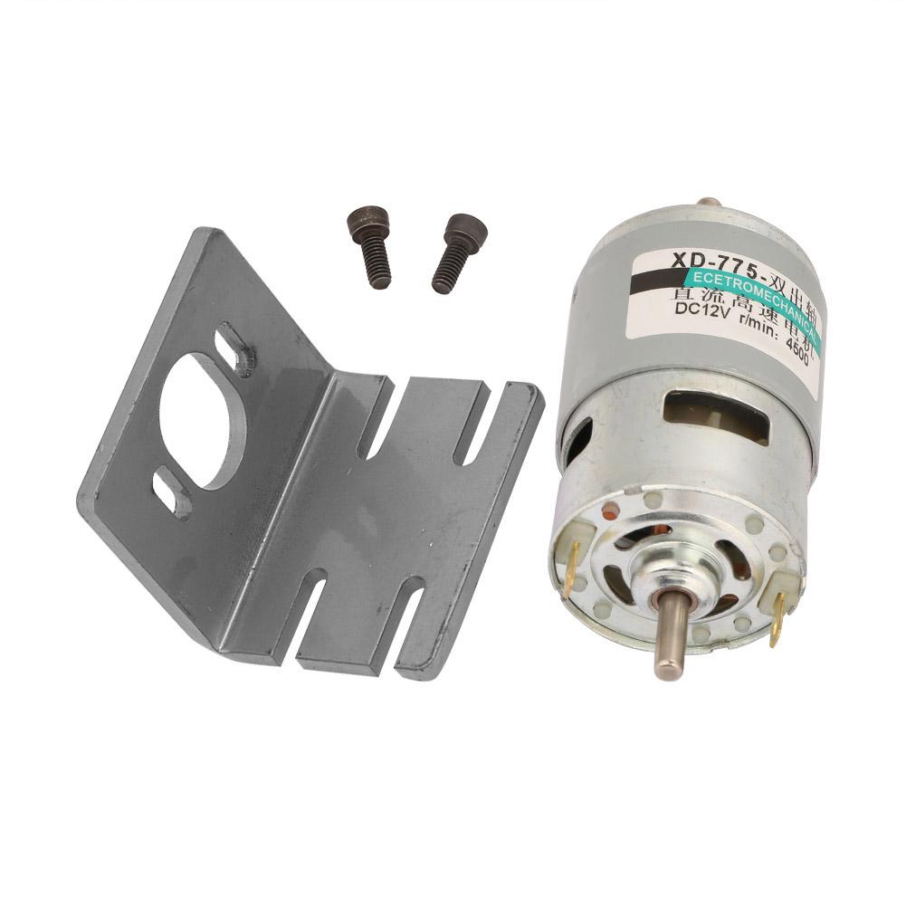 775 Motor 50W High Power Large   Double Shaft   Motor (12V4500RPM with Bracket)