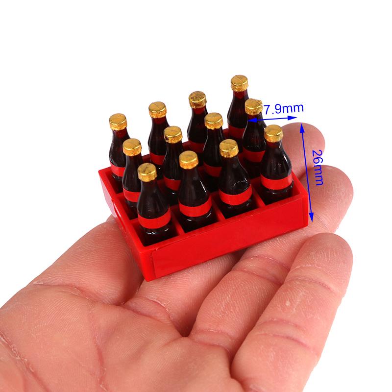 A Dozen Miniature Food Model Drink Dollhouse Miniature 1:12 Doll Accessories Toy